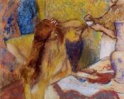 埃德加德加 - Woman at Her Toilette